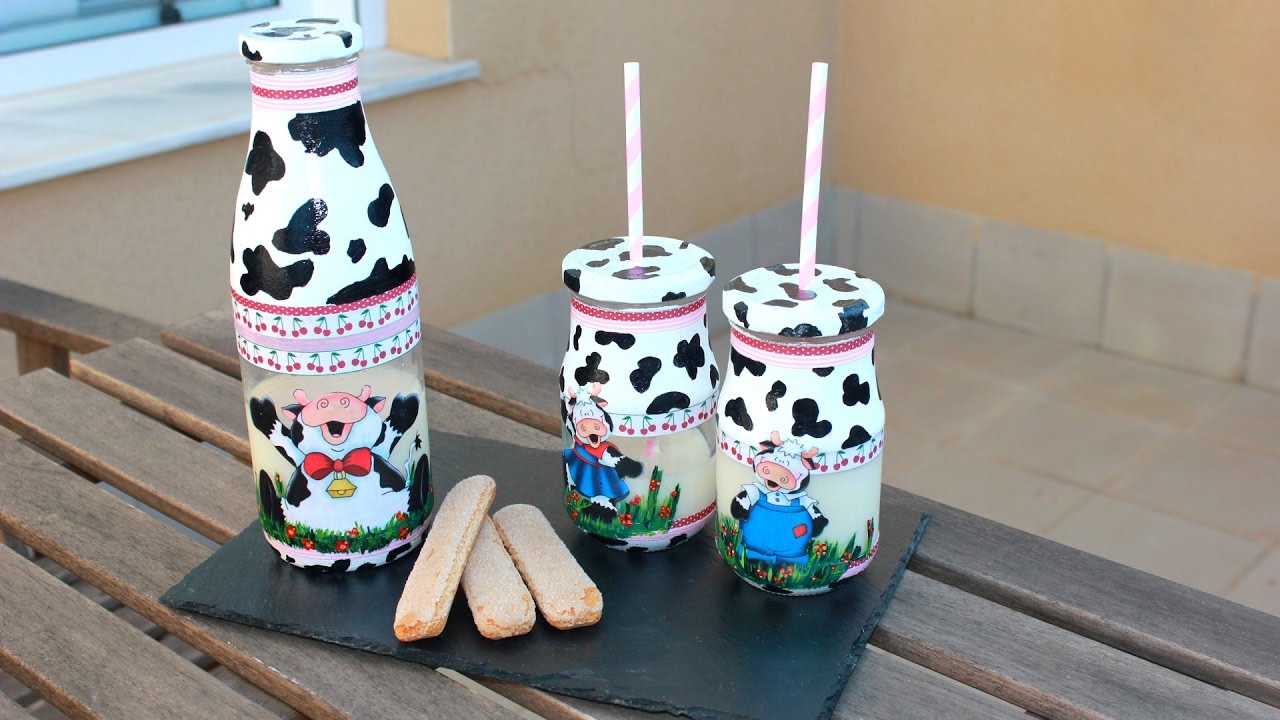 Recicla y decora botes de cristal