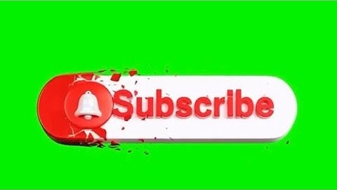Youtube Animated Green screen Subscribe button with bell icon sound tone #FreeMediaHub