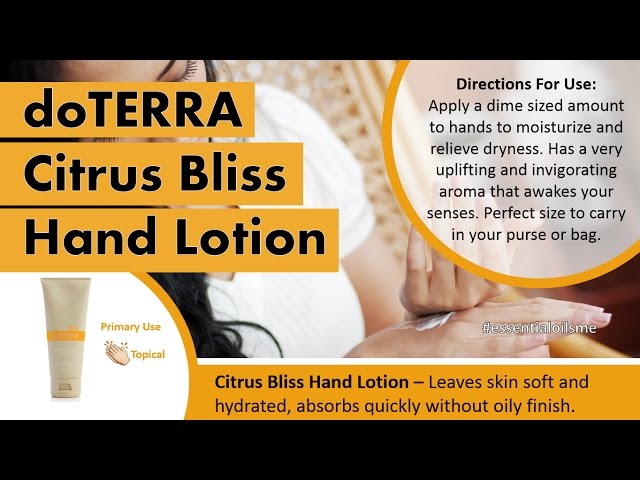 Hydrate Your Skin Citrus Bliss Hand Lotion - YouTube