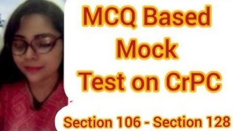 Mock Test on CrPC | Section 106 - 128  #crpc #judiciary #mocktests #importantquestionsipc #rjs