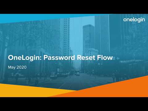 OneLogin: How to Reset Your Password