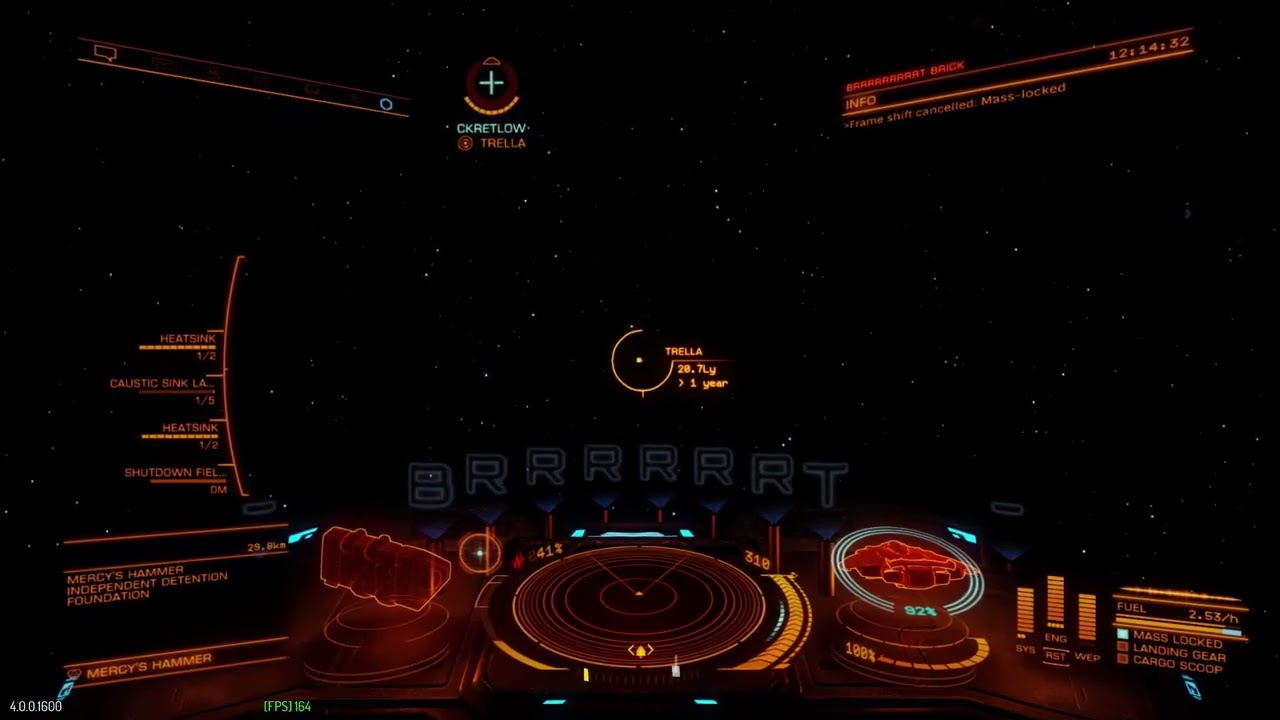 32KM mass lock. Elite Dangerous Odyssey.