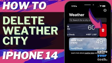 How to Delete City from Weather App on iPhone 14