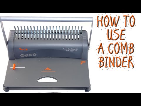 SPIRAL COMB BINDING - HOW TO USE A BINDING MACHINE - PEACH STAR BINDER