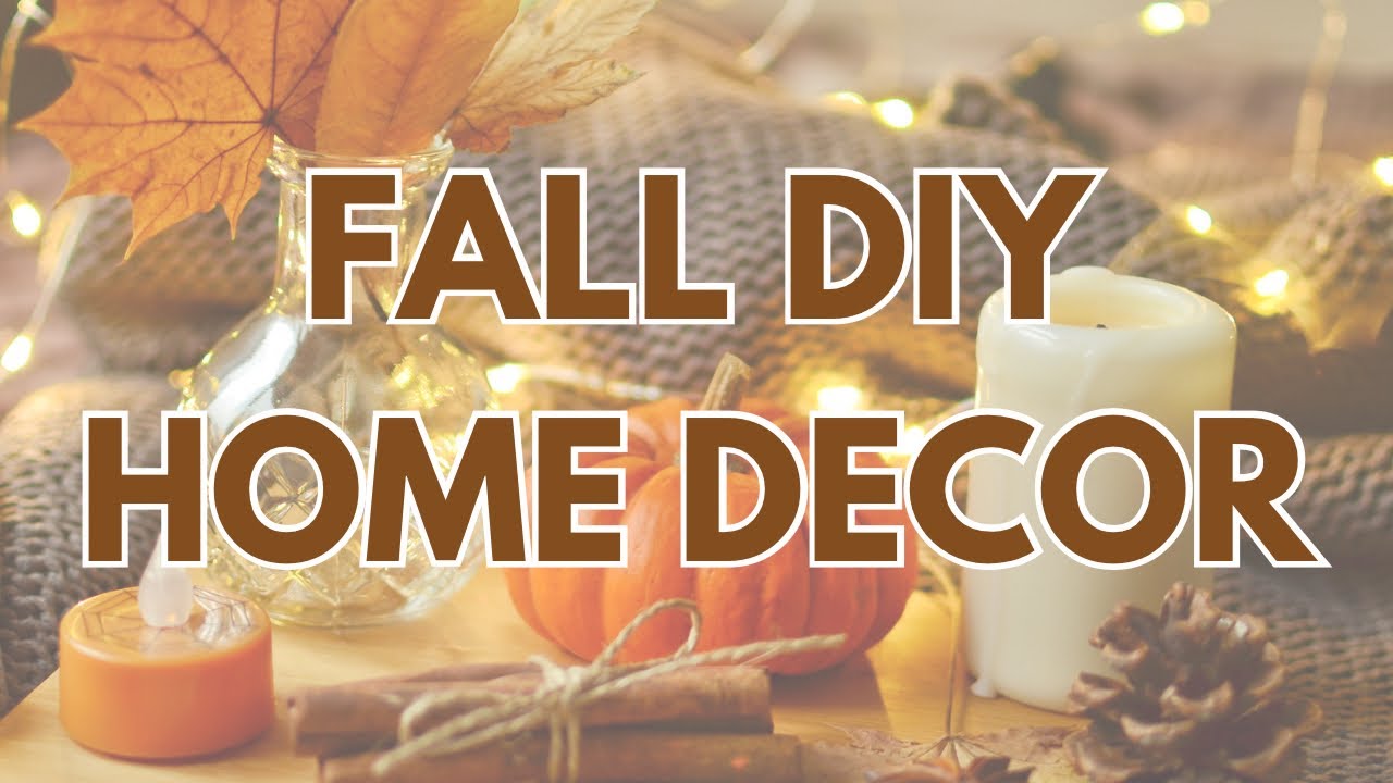 Tons of DIY fall home decor inspiration - YouTube