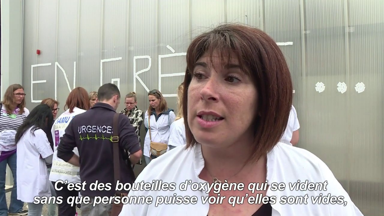 Grève dans les hôpitaux: débrayage à Valence pour plus de moyens | AFP News