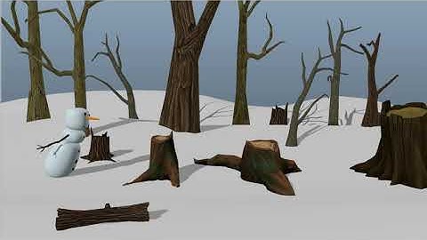 Snowman - 3D animation.