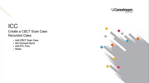 ICC: Create a CBCT Scan Case Recorded Class