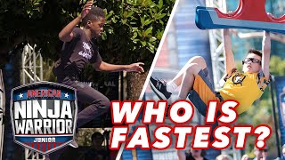 FASTEST BOYS who BRING IT on the Ninja Course! | American Ninja Warrior Junior