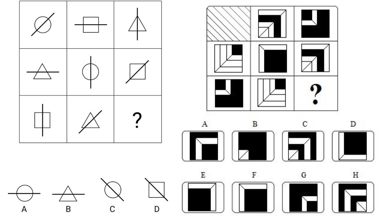 كيفية حل IQ اختبار ذكاء سريع  فى اختبارات iq حل اختبارات اى كيو افكار جديده