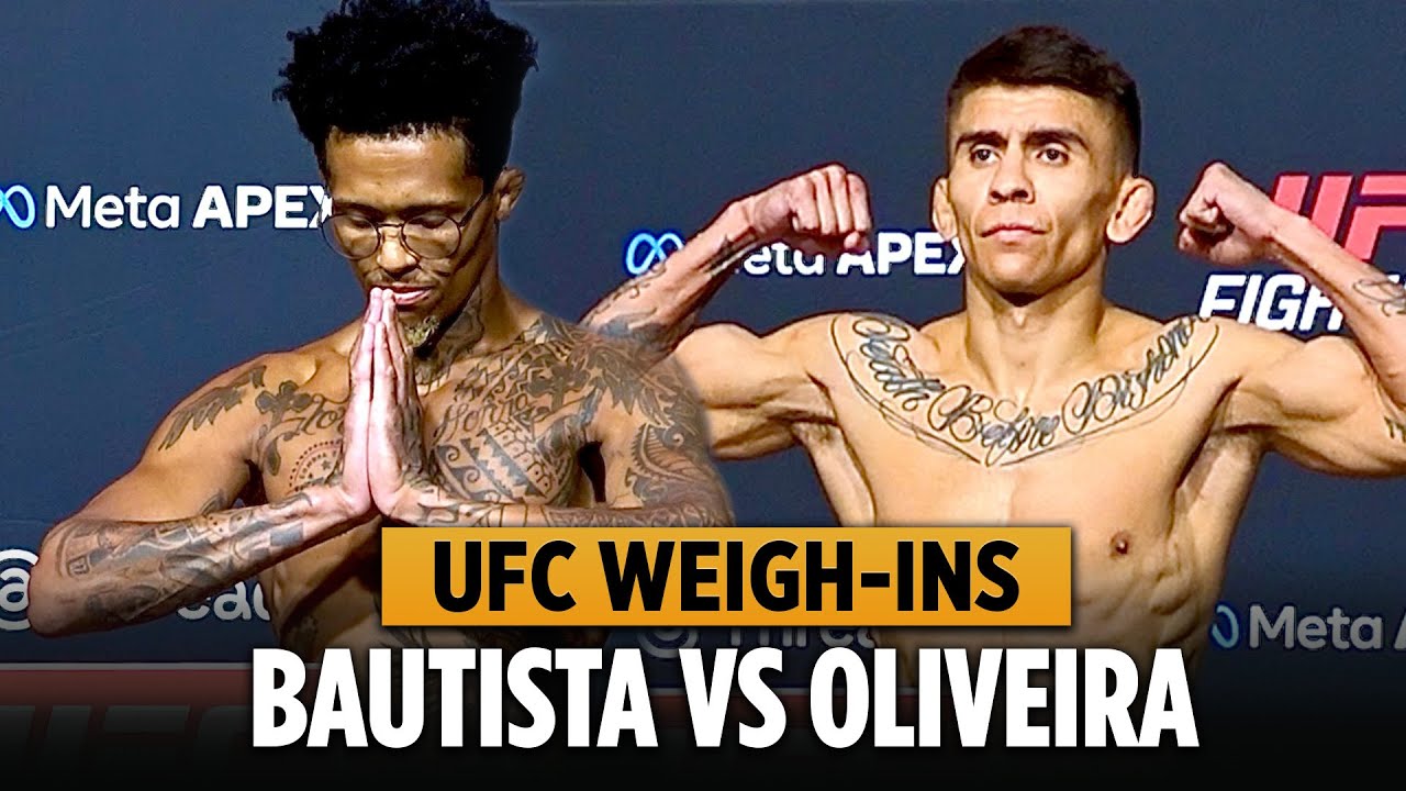UFC Vegas 113 Official Weigh-Ins: Mario Bautista vs Vinicius Oliveira