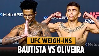 UFC Vegas 113 Official Weigh-Ins: Mario Bautista vs Vinicius Oliveira
