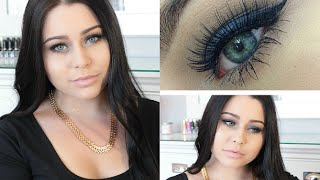 Talk Thru GRWM: Soft Navy Blue Smokey Eye ♡ screenshot 4