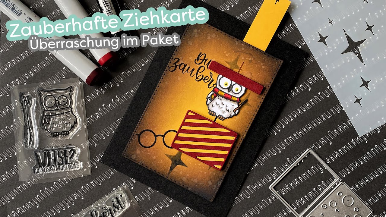 Zauberhafte Ziehkarte mit Überraschung-Effekt