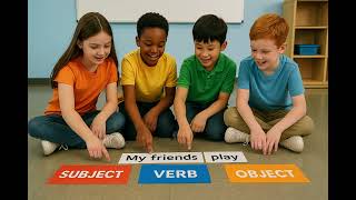 Fun ESL Grammar Game: Sentence Builder Relay | English Speaking & Vocabulary Practice for Kids