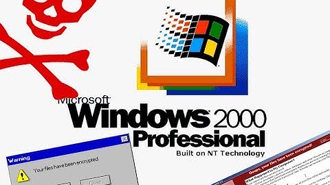 What happens when you run WannaCry.exe on Windows 2000?