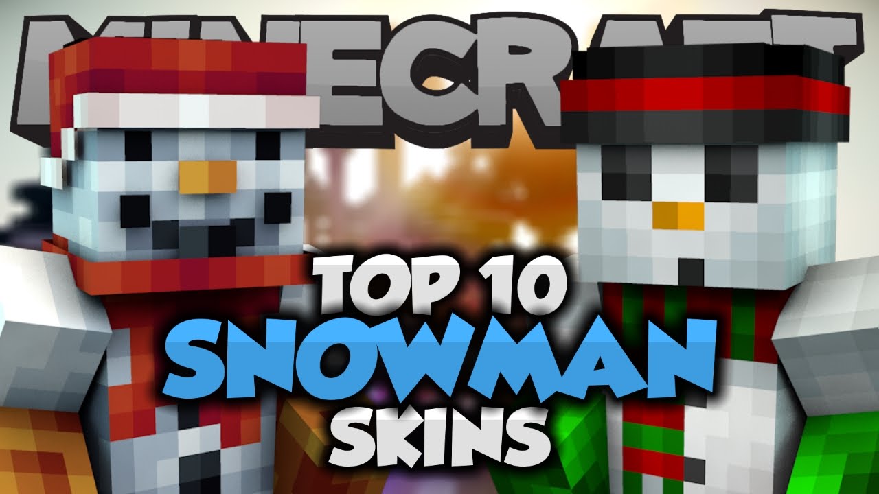 Top 10 Minecraft SNOWMAN SKINS! - Best Minecraft Skins - YouTube