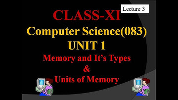 Computer Memory Class 11| Types of Memory | Primary & Secondary Memory Explained 
