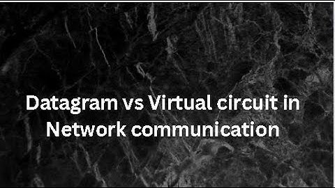 Datagram vs Virtual Circuit in Network Communication | Urdu/Hindi Explanation