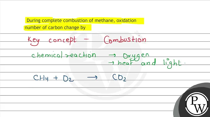 During complete combustion of methane, oxidation number of carbon change by