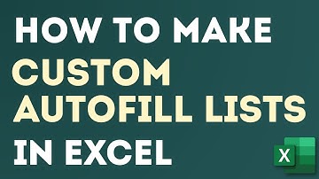 Create Custom Autofill Lists a.k.a AutoFill Series in Excel Super Easily