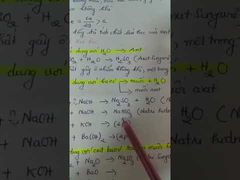 Tính chất của Lưu huỳnh dioxit Hóa 9 - youtube