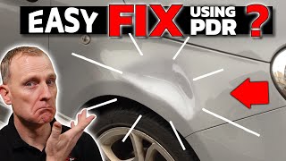 HUGE DENT GONE! using AMAZING PDR Skills | No Filler No Paint