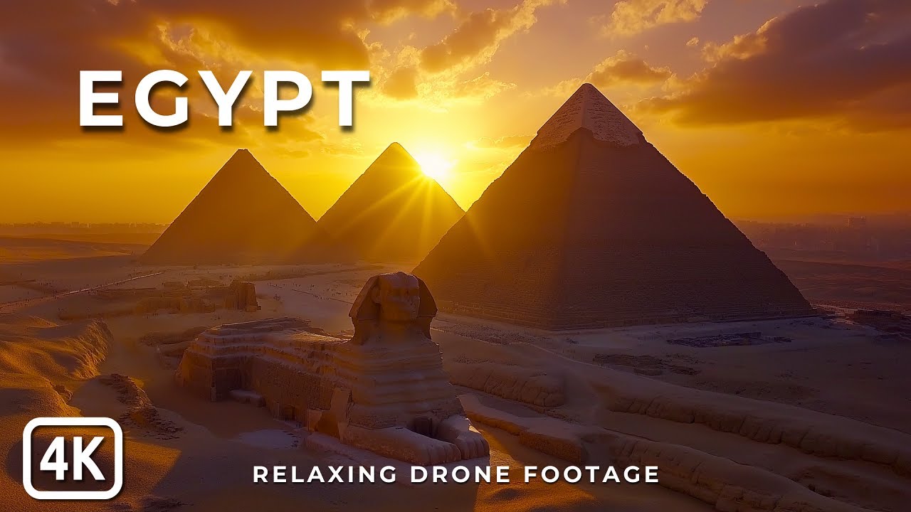 Eternal Egypt 4K: Drone Footage with Relaxing Music - YouTube