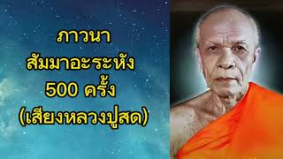 ภาวนาสัมมาอะระหัง 500 ครั้ง (เสียงหลวงปู่สด)