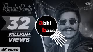 RANDA PARTY [BASS BOOSTED] GULZAAR CHHANIWALA | NEW HARYANVI SONG 2020