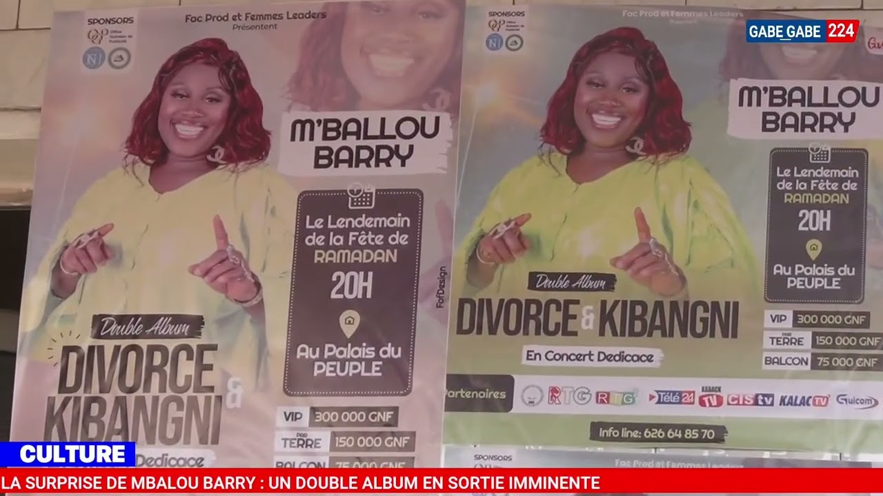 En concert dédicace L'artiste guinéenne Mbalou Barry et son équipe sont ravis d'annoncer la sortie