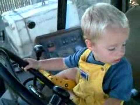 Owen's favorite Toy: Grandpa's backhoe