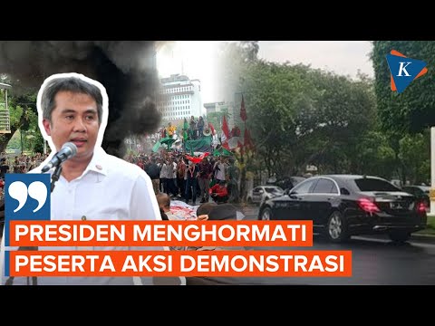 Istana Ungkap Alasan Jokowi Pulang Lewat Belakang saat Ada Demo BBM