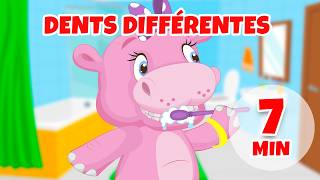 Dents différentes - 7 min Giramille | Comptines et chansons pour enfants
