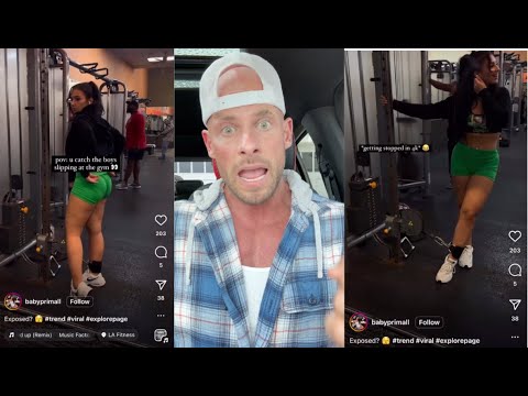 Wearing Booty Shorts in the gym to catch guys "Slipping" ?! 🙄 - YouTube