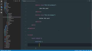Social network in Laravel 5.3 and Vuejs 2.0 #45 Child components in vuejs - Like.vue component