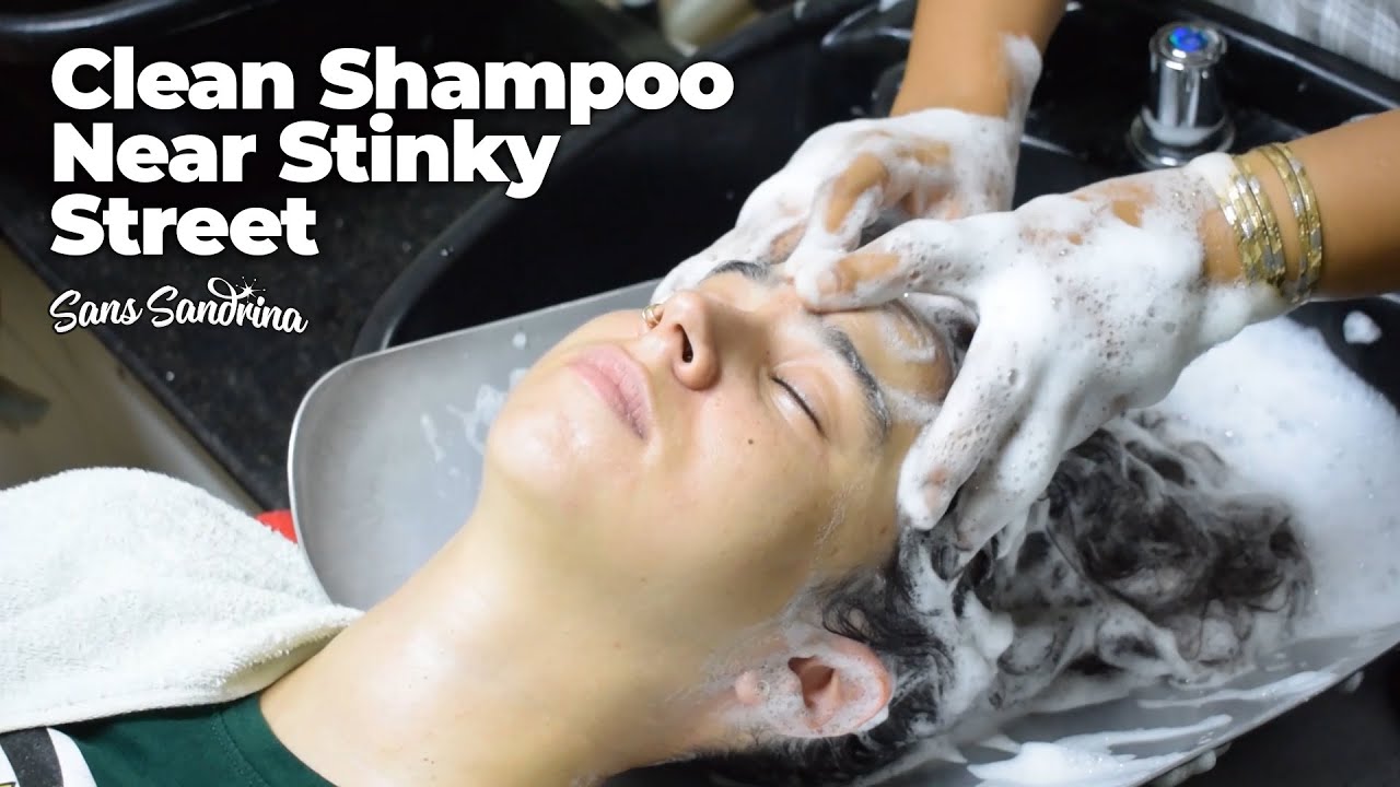 Relaxing Clean Shampoo Near Stinky Street - Deep Relaxing Sleepy Massage - ASMR