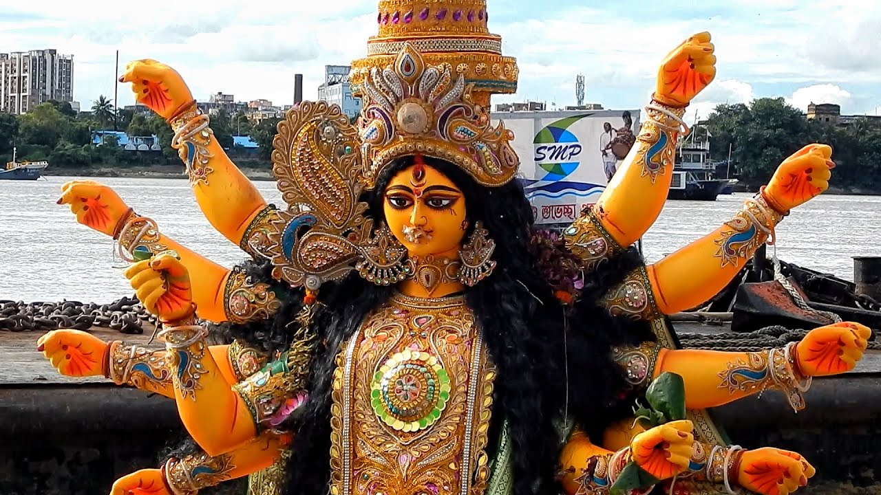 Durga Pratima Visarjan 2022 | Babughat Kolkata | Durga Idol Immersion 2022