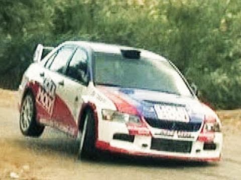 EVO Testing Day - Rally Mitsubishi Lancer EVO in a...