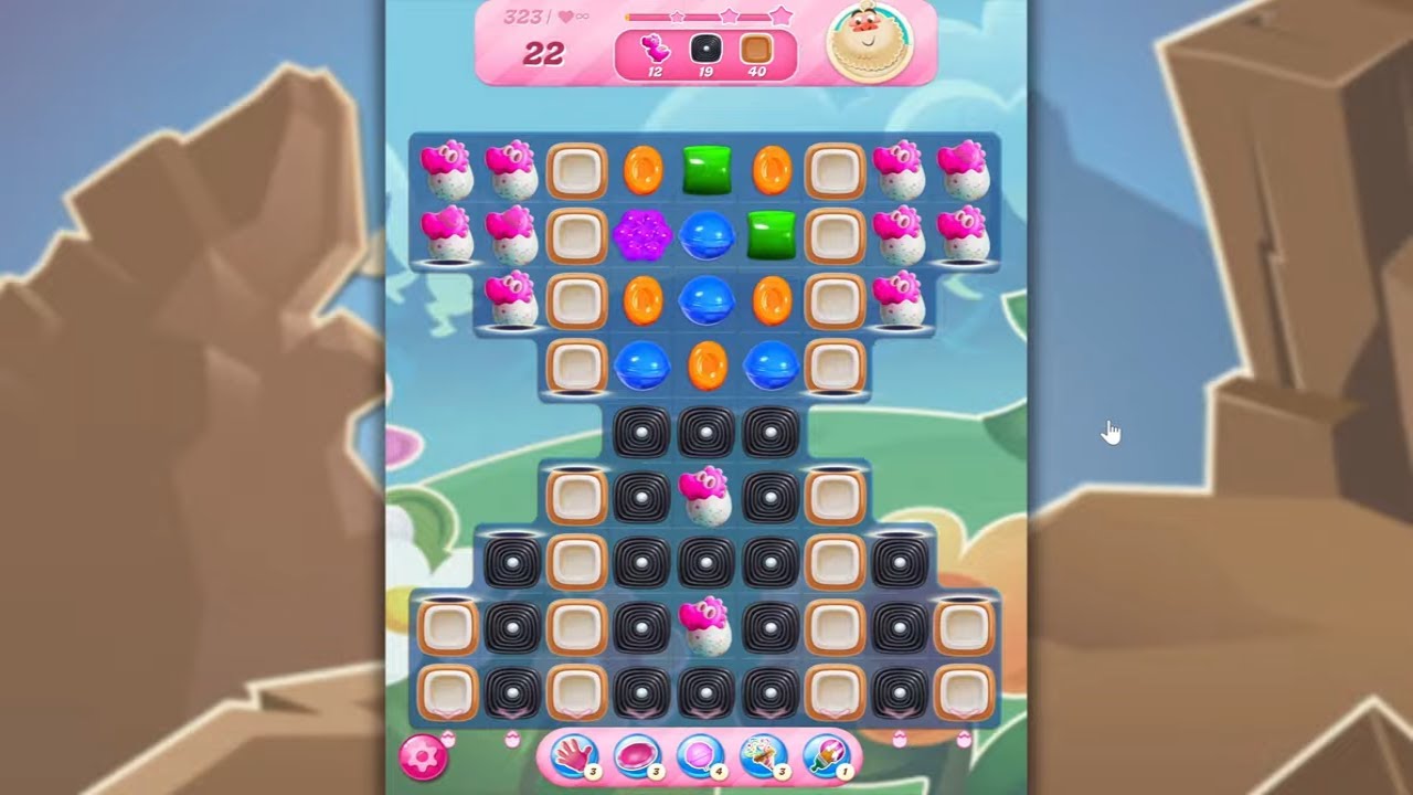 Candy Crush Saga LEVEL 323 NO BOOSTERS (new version)🐟☑️ - YouTube