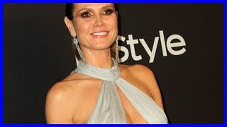 Heidi Klum Teeters On Cleavage Pop-Out In Dress That Could P For A Scarf Bs News
