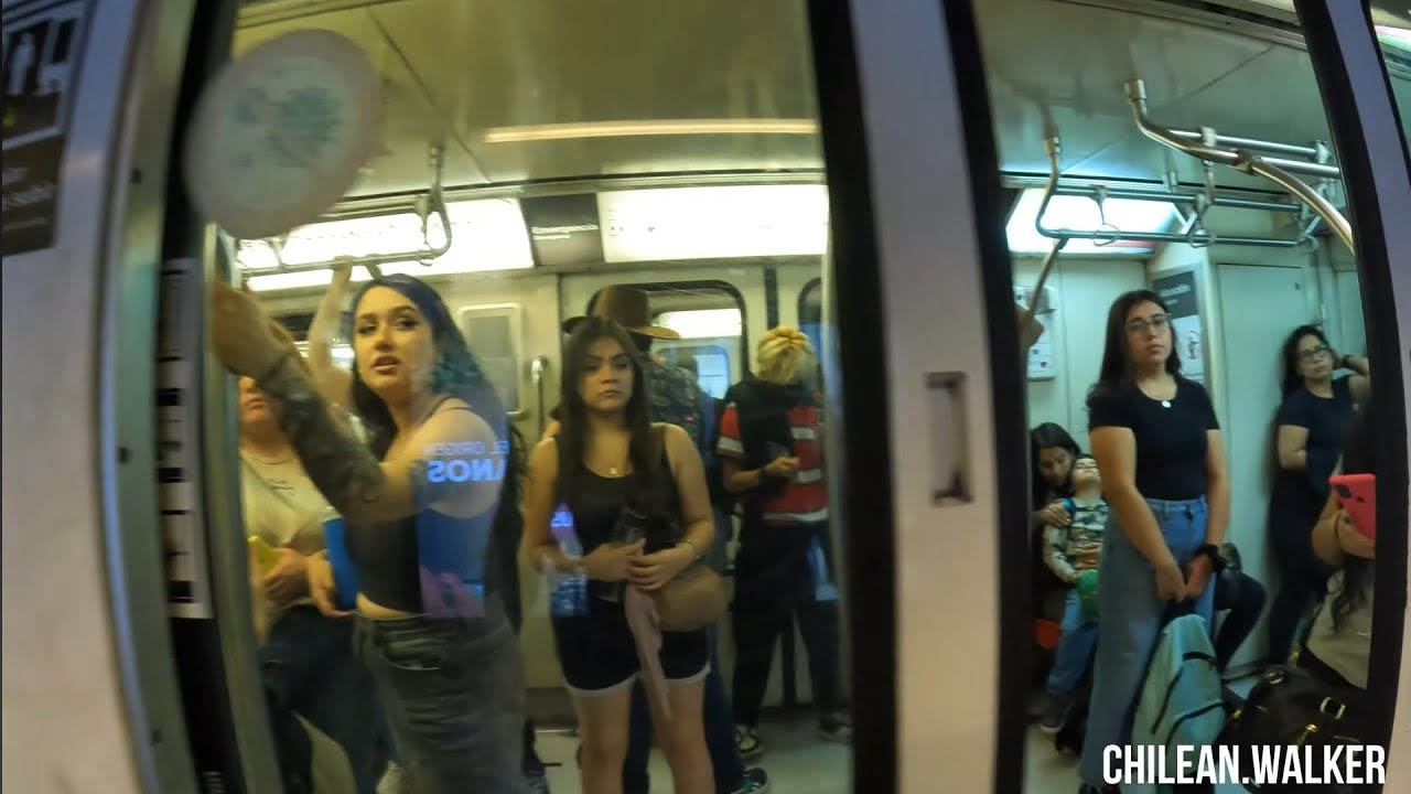 USANDO el Metro de Santiago (Chile), Linea 1 y 5🚶🏻‍♂️