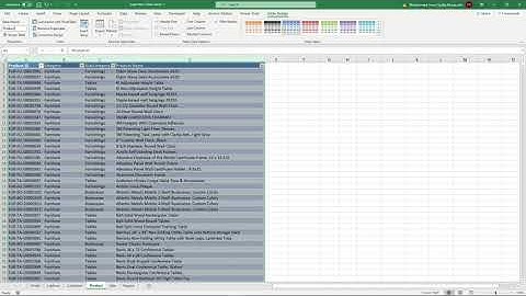Rename Tables in EXCEL