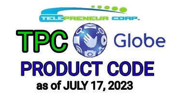 TPC GLOBE Product Code as of July 17, 2023 | Upadated TPC GLOBE Product Code @updatedproductcode#tpc