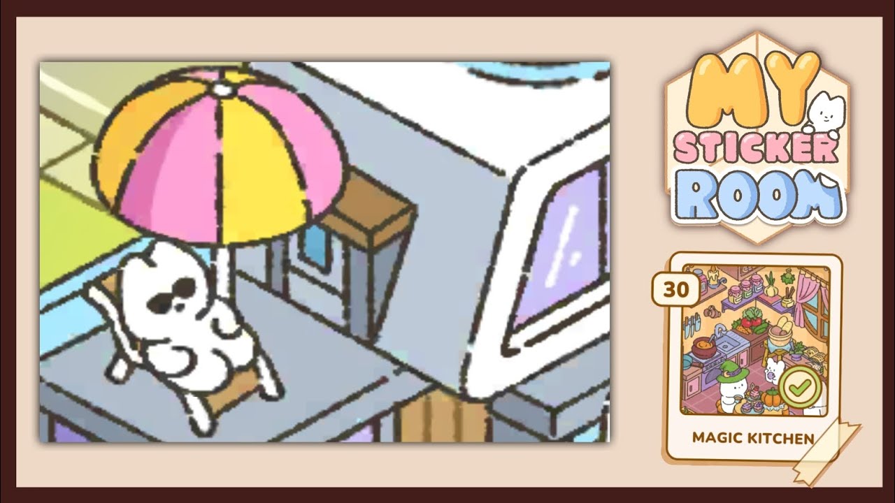 Decorating the Magic Kitchen! | My Sticker Room Gameplay | part 28