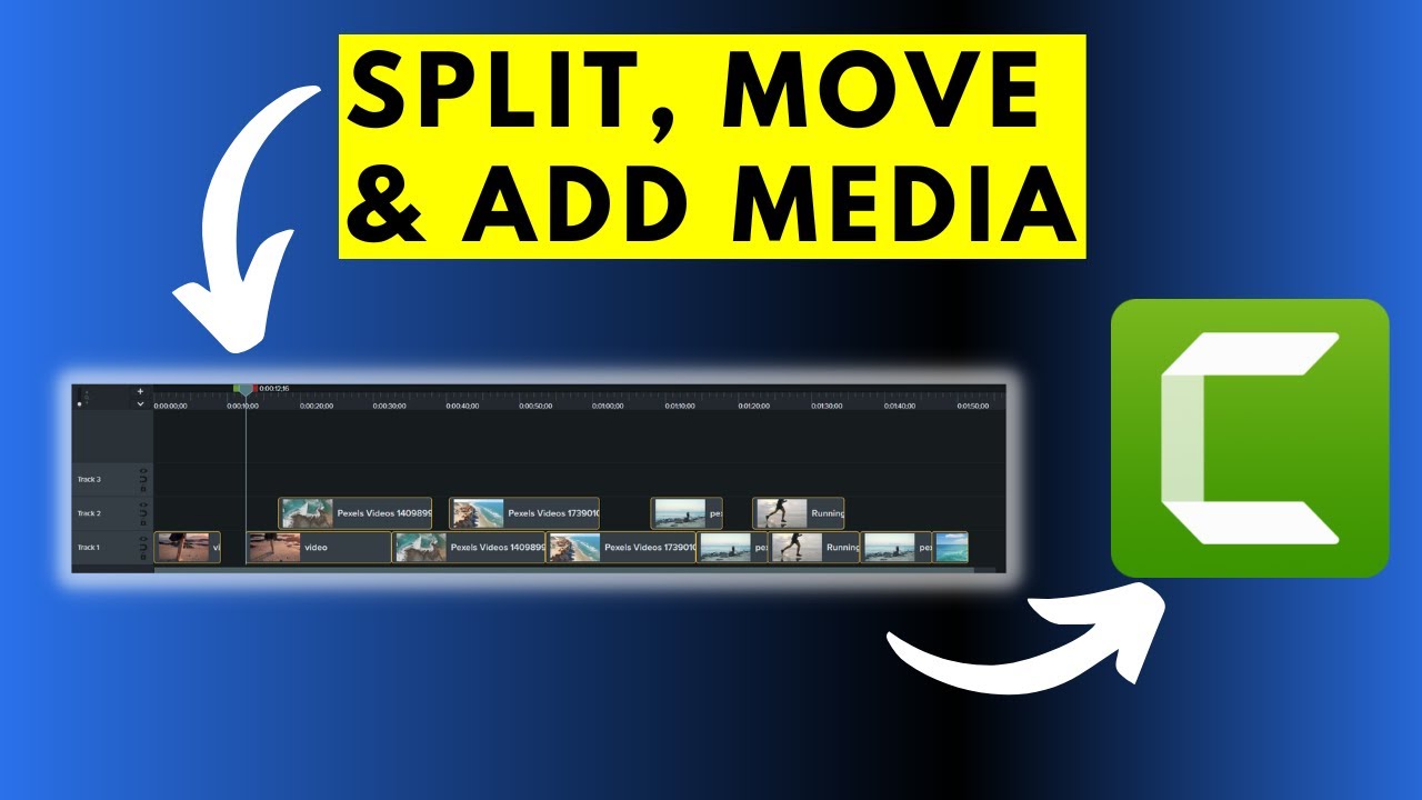 How to Quickly Split, Move All Media in Camtasia 2022 YouTube