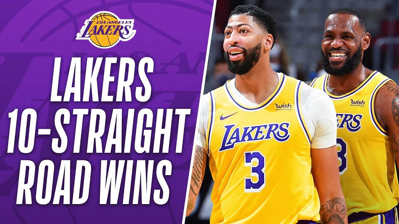 Best Moments From The Lakers 10 Game Road Win Streak Youtube