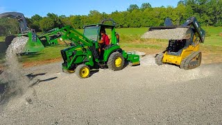 Spreading Driveway Rock - Tractor Vs Skid Steer