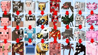 MINECRAFT ANIMAL TOURNAMENT BUT THE ANIMAL EVOLVES | Minecraft Mob Battle