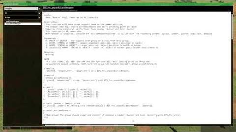 Unpack Static Weapon